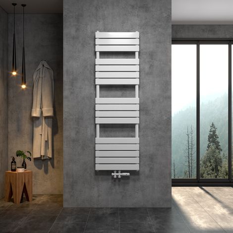 WITEN&NOCK SARDORA Design Badheizkörper Handtuchheizung Handtuchtrockner Weiß 1200x600mm ohne Multiblock