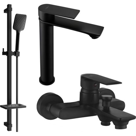 Mexen Royo DQ62 set da bagno, nero - 72213DQ62-70 (1/4)