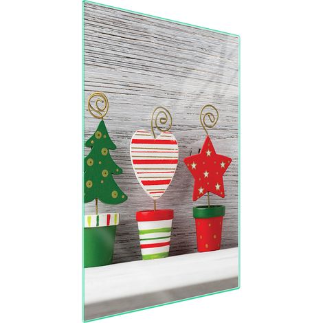 TAGLIERE IN VETRO 35x52 Natale (1/5)