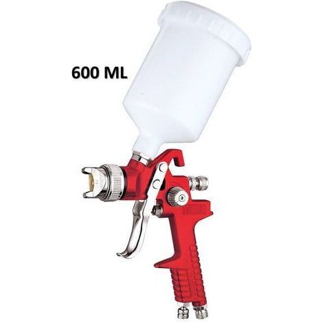 ALLIANDISPistolet à Peinture Pneumatique Triple Réglage HVLP 600ml Buse 1,4mm