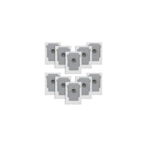 Paquete de 10 bolsas para aspiradora iRobot Roomba i7/i7+/i3/i3+/i4/i4+/i6/i6+/i8/i8+/S9/S9+/j7/j7+/E5/E6/E7. Bolsa de repuesto para iRobot Roomba i7. Kit de accesorios - Crezuo.