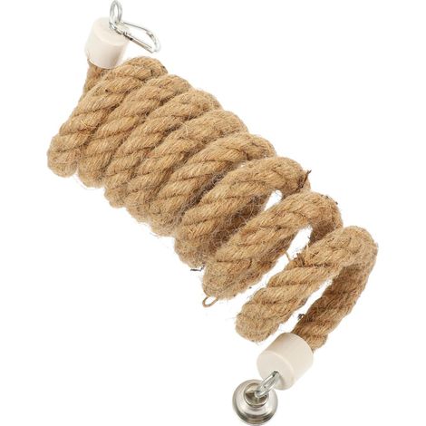 Corde À Oiseaux 78.74 in Perche De Corde pour Cage De Perroquet Jouet d'escalade Suspendu en Coton Accessoire pour Entraînement Et Jeu des Petits Oiseaux (1/5)