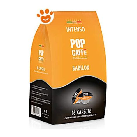 Pop Caffè Babilon Capsule
 Bialetti - Intenso - Confezione 16 Capsule -