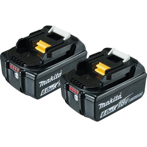 Makita 197428-2 Twinpack batteries 18 V 6.0 Ah