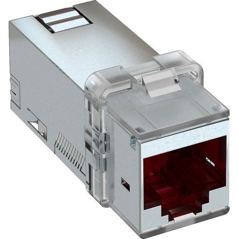 OBO Bettermann Modulo di connessione CAT 6A schermato grigio, 6117346