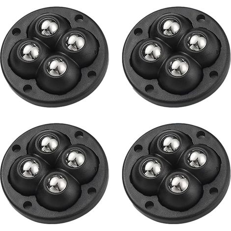 Lot de 4 roues sphériques autocollantes, mini roues 360 degrés, universelles (1/5)