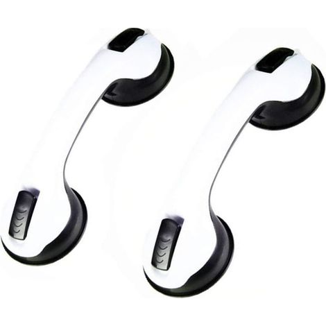 2 poignées de sécurité (noires) pour baignoire/douche/ventouses-Online Store (1/3)