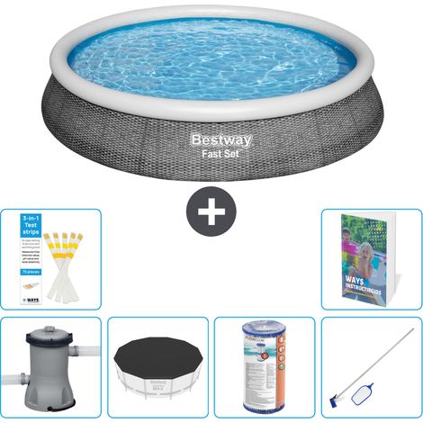 Bestway Piscina Bestway Fast Set Rotonda - 396x84 cm - 7-pezzi  S304