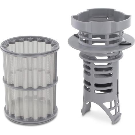 Compatible avec le filtre grossier + filtre fin (lot de 2) pour lave-vaisselle Bosch Siemens 645038 00645038, convient aux lave-vaisselle des modèles SuperSilence, SilencePlus, Maxx, Avantixx, Logixx, (1/2)