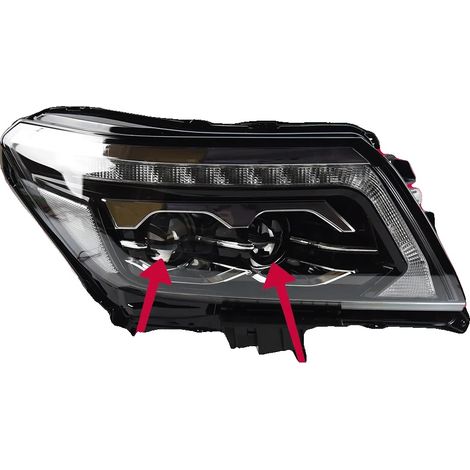 Scheinwerferanbau, kompatibel mit Navara, LED-Technologie, dynamisches Blinklicht, LED (1/2)