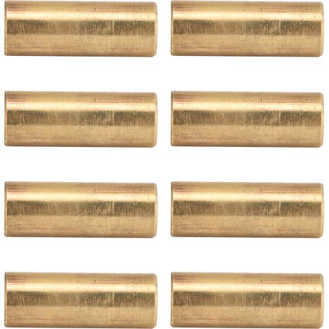 Lot de 8 manchons de palier autolubrifiants en laiton, alésage 8 mm x diamètre extérieur 11 mm x longueur 30 mm, pour équipements électriques