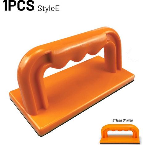 Orange foncé E Poignée de sécurité pour le travail du bois, tige de poussée, scie à panneaux, scie circulaire, scie à ruban, raboteuse, raboteuse de surface, raboteuse à pression, poussoir, alimentate (1/5)