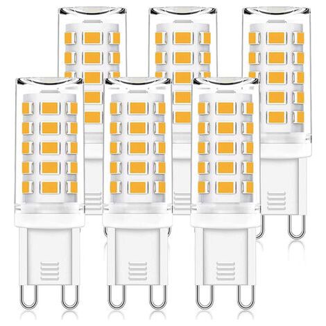 BUNTHAUS Lot de 6 Ampoules LED G9 3.5W 40W Équivalent Ampoules à Halogène 400LM Blanc Froid 6000K (1/4)