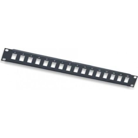 INTELLINET Pannello patch 16 posti RJ45 senza frutti