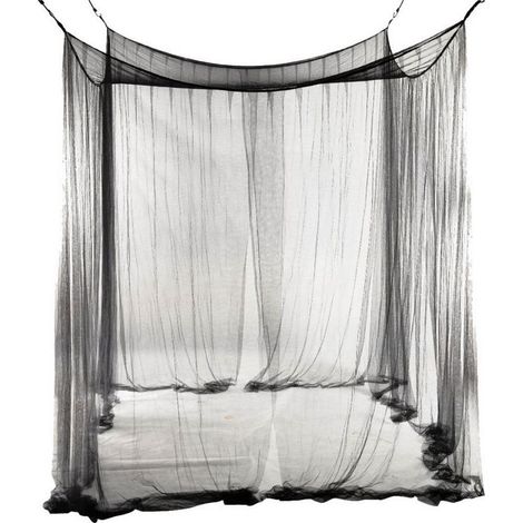 Moustiquaire à baldaquin pour lit double, moustiquaire à quatre portes, grande moustiquaire simple en polyester pour voyage et maison - 190 x 210 x 240 cm (1/5)