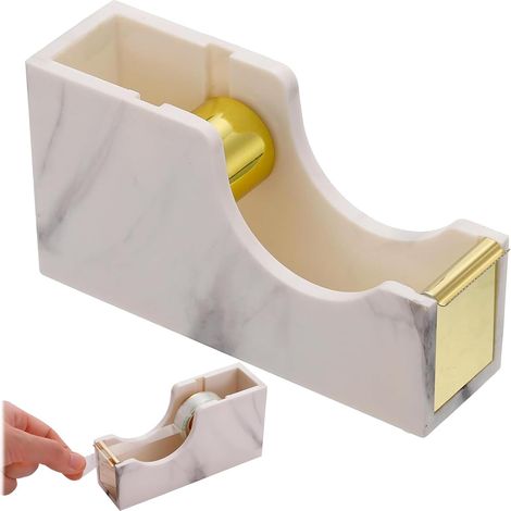Clear Tape Dispenser, Non-Slip Tape Dispenser, Easy to Use for School, Home and Office (1/5)