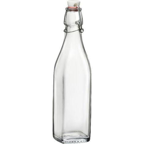 12 Botellas Cuadradas de 0.5 L - Swing - Bormioli