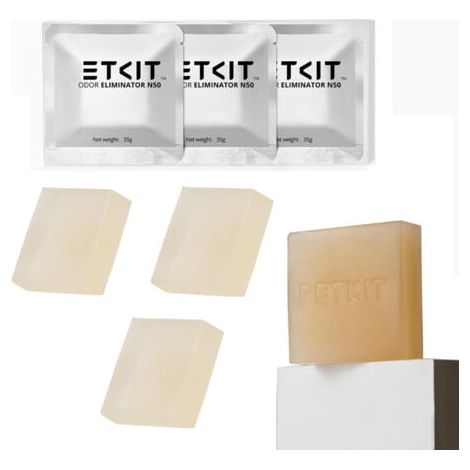À utiliser dans le bac à litière autonettoyant désodorisant pour chat PETKIT PURA Max, parfum longue durée, très sûr, non irritant, durable (paquet de 3) (1/4)