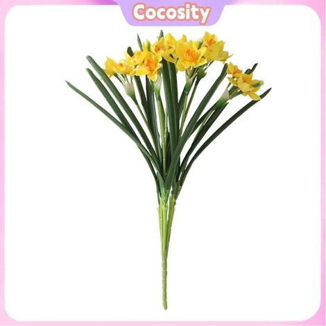 Bouquet de narcisses artificiels - COCOSITY - Modèle suspendu - Couleurs vives - Faible entretien - Simulation réaliste (1/5)