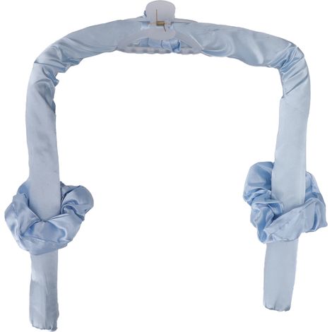 Serre-tête boucles sans chaleur en mousse douce, tige à friser sans chaleur avec clip pour cheveux longs ondulés naturels, bleu (1/5)