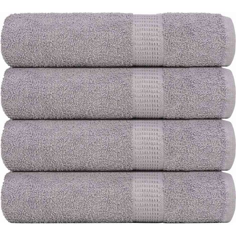 Serviettes FROGN, lot de 4, grises, 50x100 cm, 360 g/m²