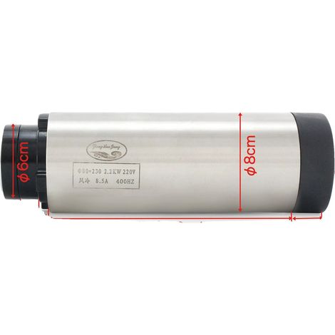 Moteur de broche refroidi par air 2,2 kW, pince ER20 de haute précision, vitesse de 24000 tr/min (1/2)