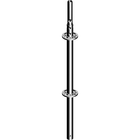Layher – Montant d'échafaudage acier galvanisé 1m à 4m – Disques tous les 50cm pour raccordements – Light Weight pour chantiers