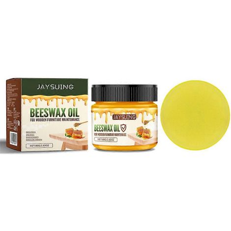 Huile de cire d'abeille pour bois, huile de polissage pour meubles, imperméabilisante, antimites, entretien des portes en bois, réparation des rayures, nettoyant pour surfaces en bois. (1/5)