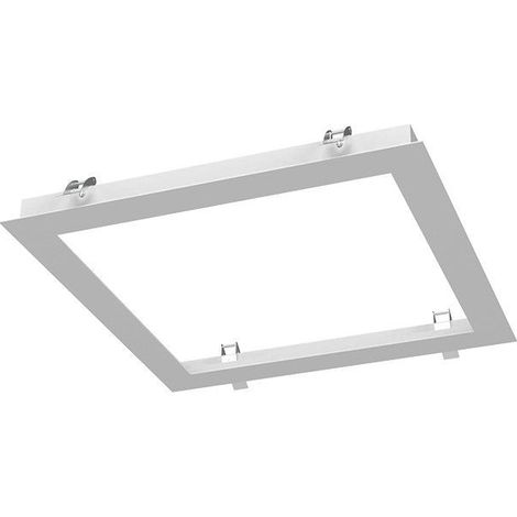 Marco para placa de yeso laminado empotrable 300 × 300 mm Blanco Miidex Lighting® (1/5)