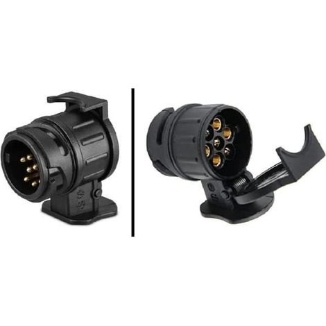 Adaptateur Prise 13 Broches - Connecteur 13/7 - Universel - Imperméable - Facile à Installer (1/4)