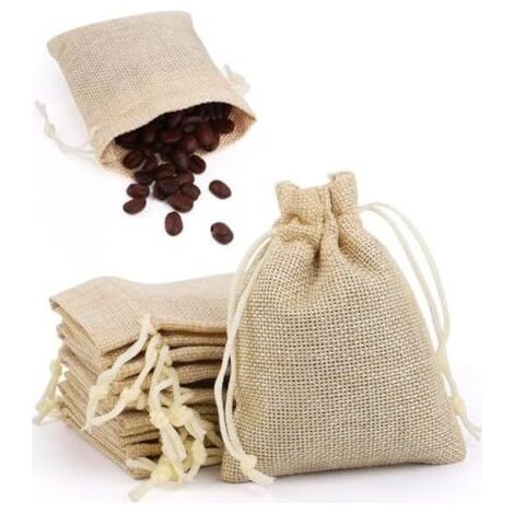 Sacs en Lin, 30 Pièces 7x9cm Réutilisable Sac Cadeau avec Cordon Serrage, Cottonbag Sac en Coton pour Sacs Cadeaux, Mariage, Bijoux, Noël Fête (1/5)