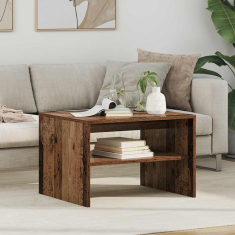 vidaXL Table basse Bois ancien 60 x 50 x 40 cm Bois d'ingénierie