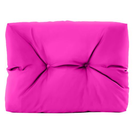 Gardenista - Cuscini per schienale capitonné per mobili da giardino, Cuscini per mobili in pallet resistenti all'acqua 60x48x7 cm con imbottitura - Rosa (Cuscini schienale destro) (1/5)