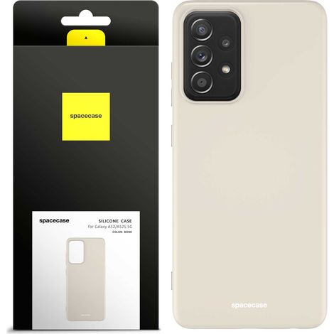 Funda de silicona Spacecase para Galaxy A52/A52s color hueso (1/5)