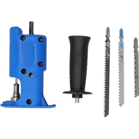 Scie sauteuse adaptateur perceuse électrique outil portable coupe bois plastique accessoire bricolage maison robuste précis (1/5)