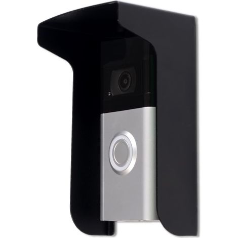 Visière de protection contre la pluie et les reflets pour sonnettes – Compatible avec la plupart des modèles (conception inclinée/orientée vers l'intérieur) (1/5)