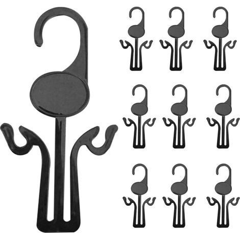 Lot de 10 cintres multifonctions pour chaussures et séchoir pour placard et entrée Crochets pour chaussures efficaces (1/5)