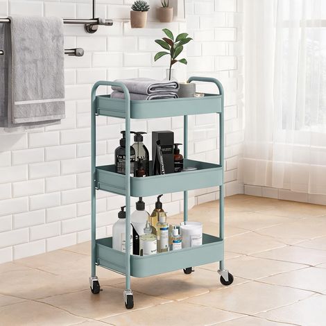 Armoire de rangement bleu clair en acier 45 x 30,6 x 79 cm (1/5)