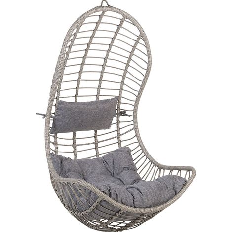 Hanging Chair PINETO PE Rattan Grey
