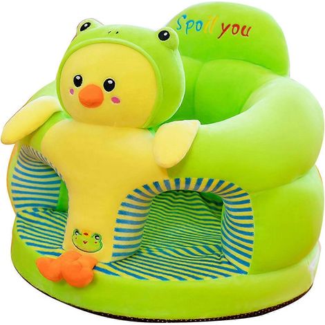 Fauteuil-canapé bébé en peluche, léger et portable, unisexe, motif dessin animé, adapté aux nourrissons et aux jeunes enfants. (1/5)
