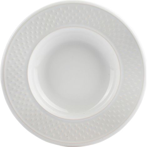 Assiette creuse Faïence Gamme Ø 22.5 cm Coloris Blanc Décor (1/5)