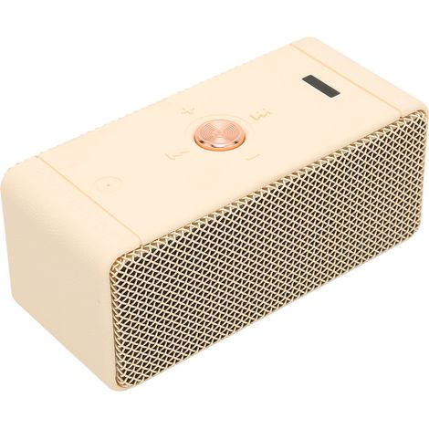 Enceinte Bluetooth stéréo rechargeable par USB, étanche IPX7, portable et sans fil pour téléphone, tablette ou ordinateur portable (blanche). (1/5)