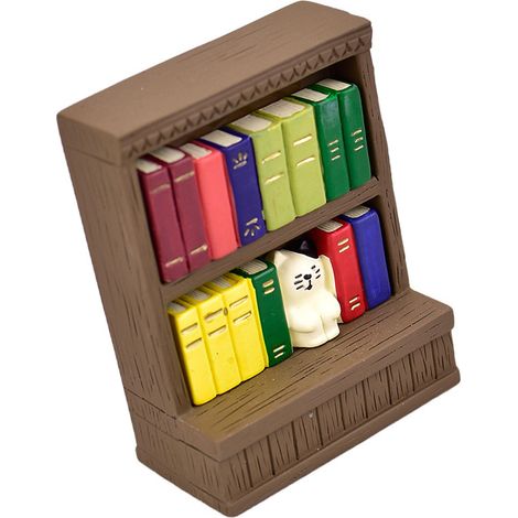 Miniature de chat décoratif en résine de style japonais, idéale pour les photos sur un bureau ou une étagère. (1/5)