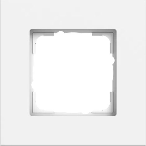 Gira Marco embellecedor 1f Gira Esprit Alum.Blanco puro m(lacado) [0211407], 0211 407