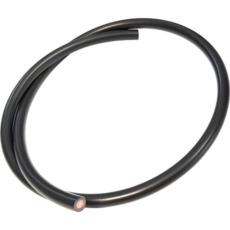 Fil à bougie diamètre 5mm longueur 1m noir cable cuivre tondeuse tracteur remorque voiture (1/2)