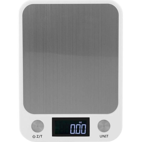 Kitchen Scale, Food Scale, Mini Portable Stainless Steel Kitchen Digital Electronic Scale Cooking Accessory for Baking Cooking Weighing, 5kg/1g (White) (1/5)