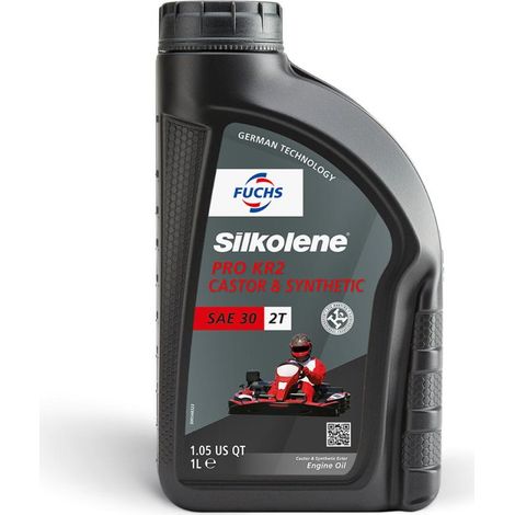 PRO KR2 - Huile Ricin moteur 2T 100% synthèse 1L