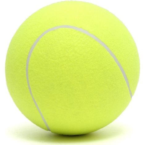 Lanceur de balles de tennis géantes en caoutchouc pour chiots et gros animaux de compagnie, d'un diamètre de 24 cm
