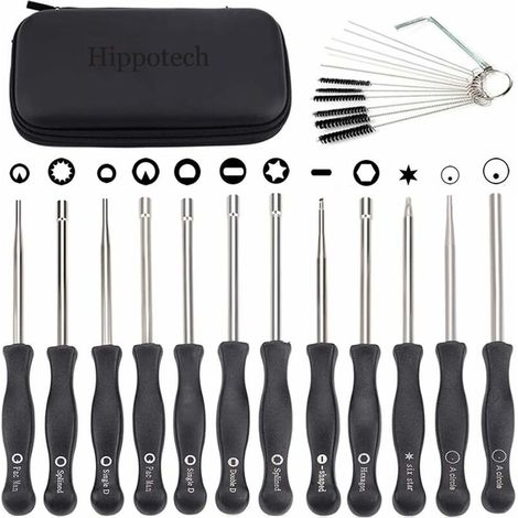 Kit de 12 outils de réglage de carburateur, tournevis de réglage pour tronçonneuse, réglage de carburateur, tournevis pour tronçonneuse 2 temps (1/4)