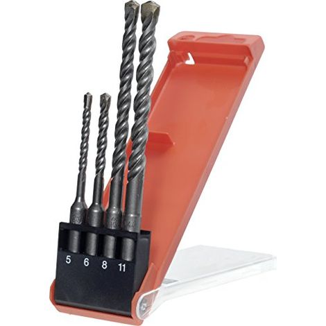 kwb 240500 Acciaio 40CR Kit punte perforatrici 4 parti 5 mm, 6 mm, 8 mm, 10 mm SDS-Plus 1 KIT (1/3)